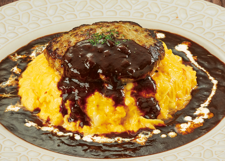 ハンバーグオムライス